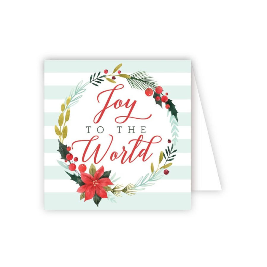 Seasonal Rosanne Beck | Joy To The World Enclosure Card