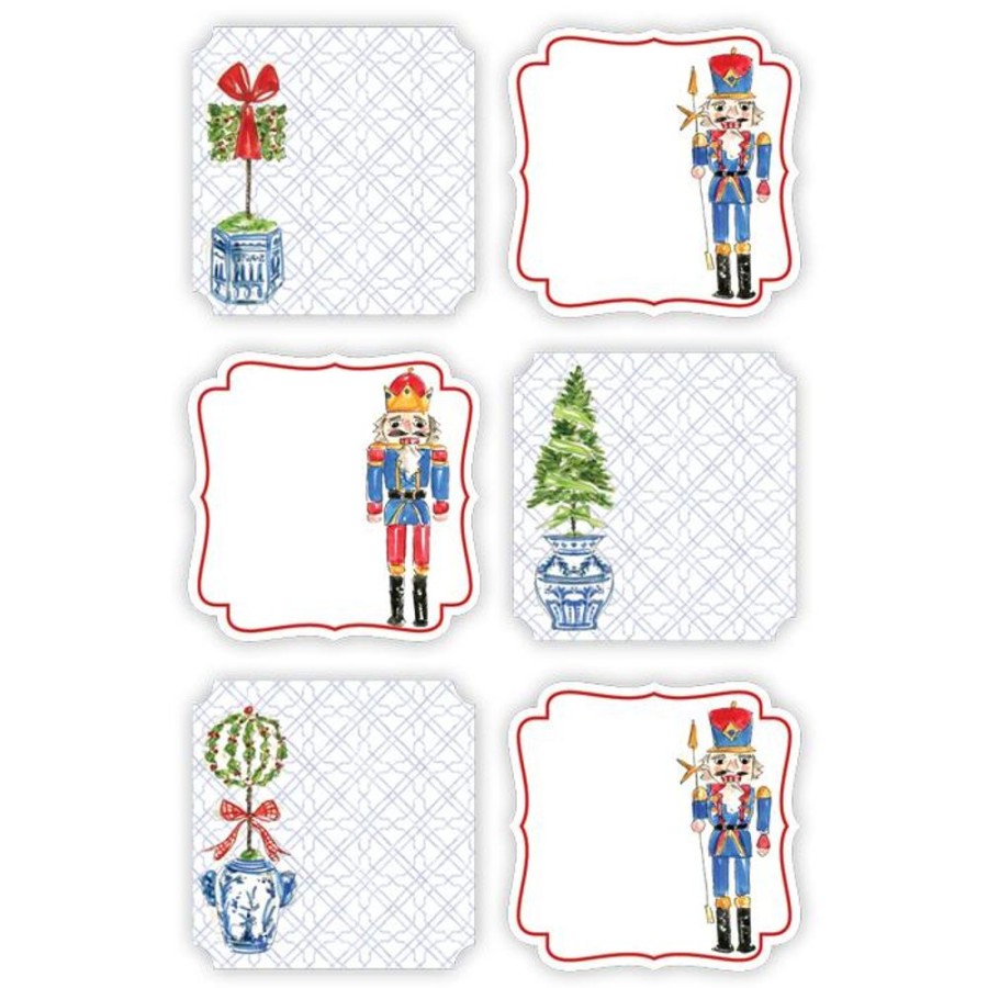 Seasonal Rosanne Beck | Handpainted Nutcracker And Topiaries Die-Cut Sticker Sheets