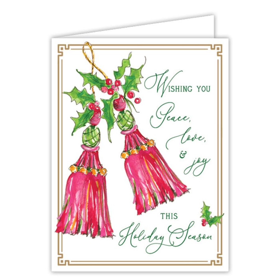 Seasonal Rosanne Beck | Holiday Tassels Greeting Card