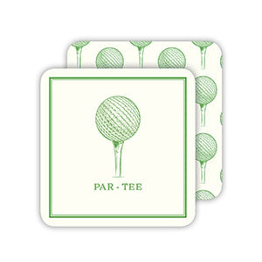 Home & Entertaining Rosanne Beck | Part-Tee Golf Ball And Tee Paper Coasters