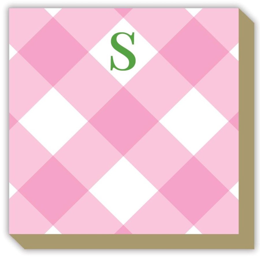 Monograms Rosanne Beck | Buffalo Check S Luxe Notepad