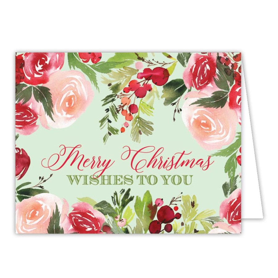 Seasonal Rosanne Beck | Merry Christmas Wishes To You Greeting Card