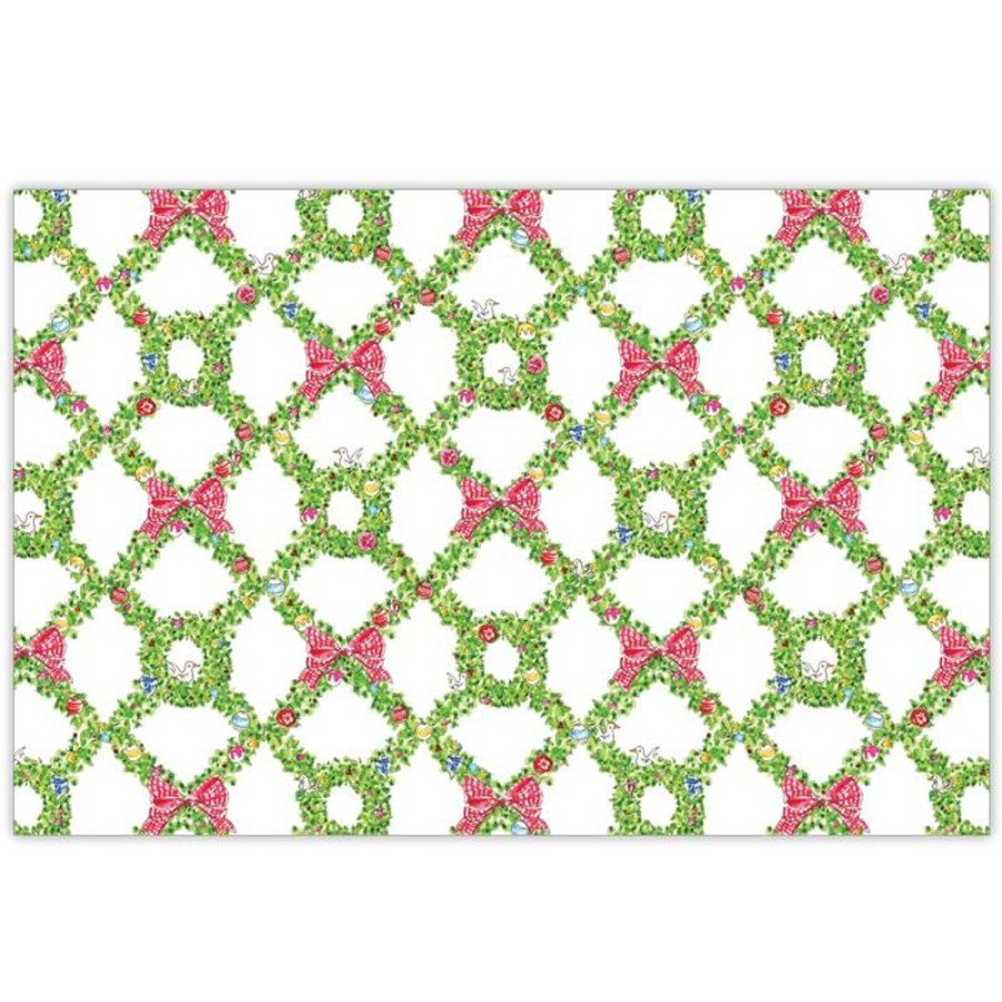 Invitations Rosanne Beck | Merry And Bright Holiday Trellis Placemat