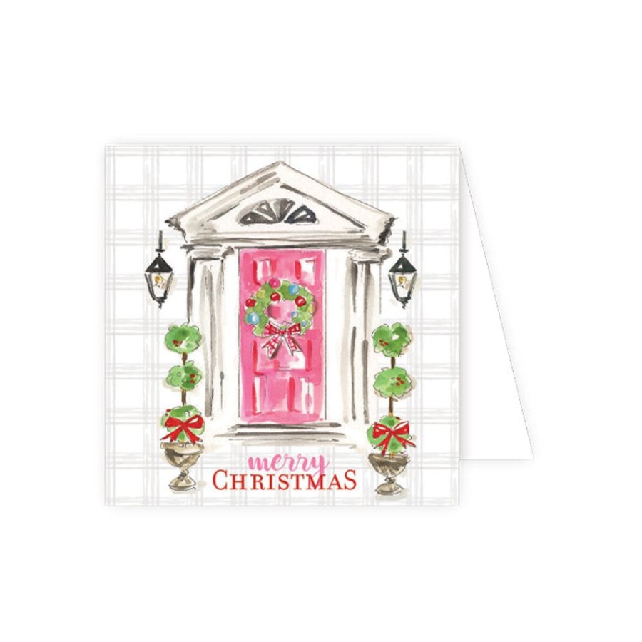 Invitations Rosanne Beck | Merry Christmas Front Door Enclosure Card