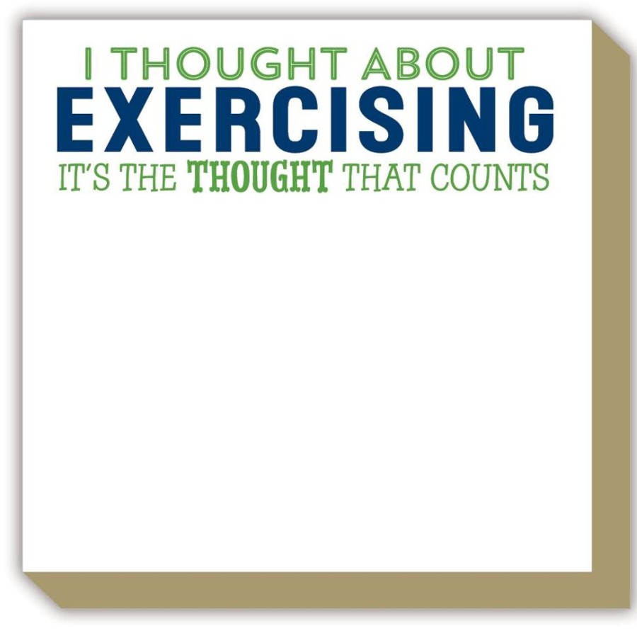 Notes & Pads Rosanne Beck | I Thought About Exercising Luxe Notepad