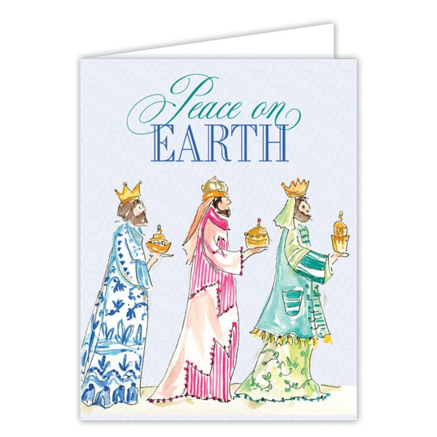 Seasonal Rosanne Beck | Peace On Earth Wisemen Greeting Card