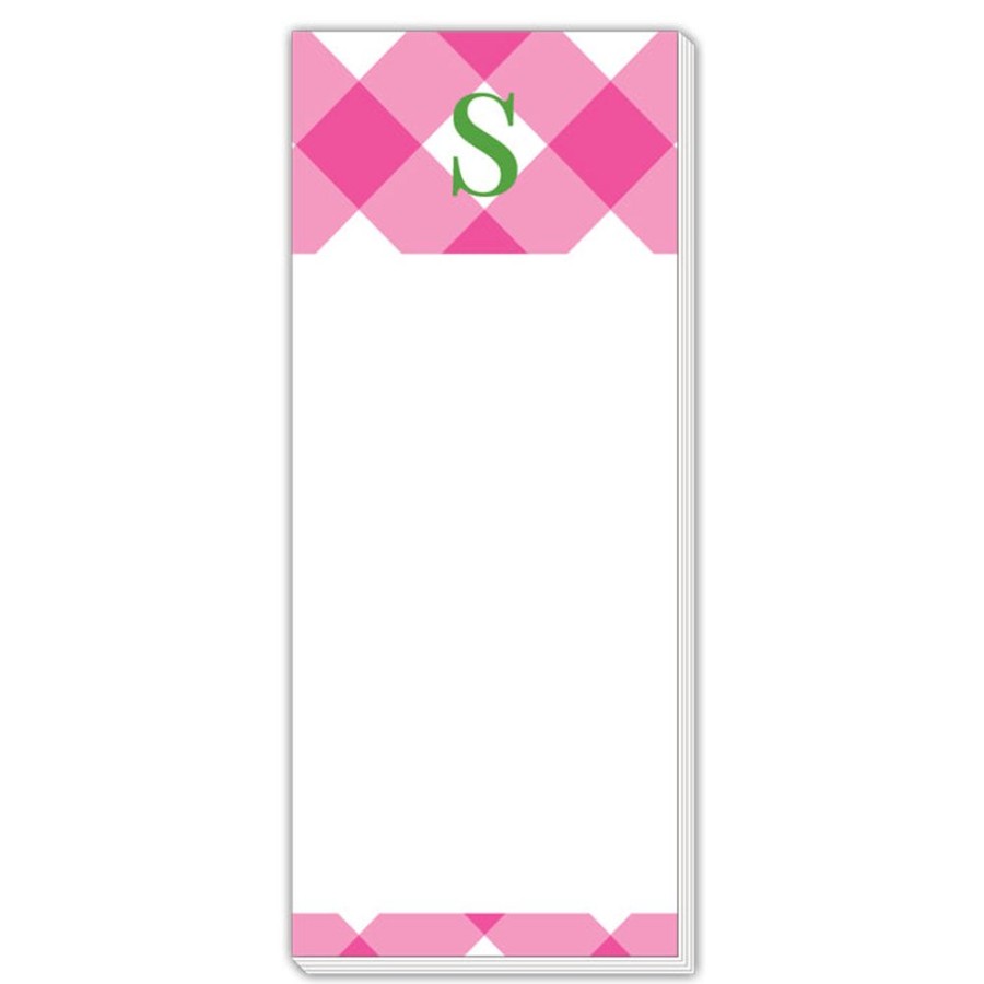 Monograms Rosanne Beck | Buffalo Check S Skinny Notepad