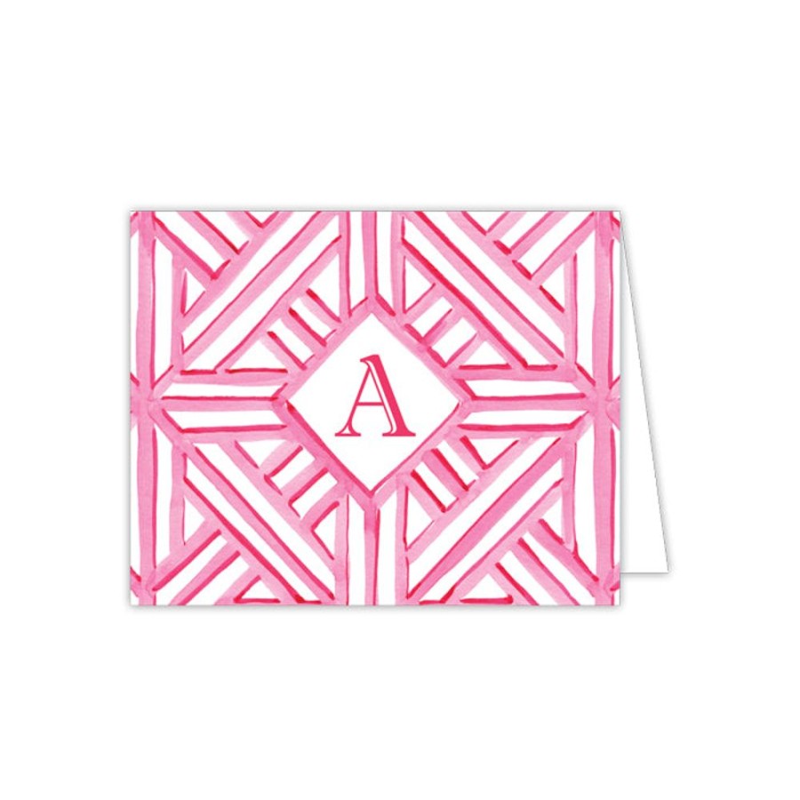 Monograms Rosanne Beck | Lattice Monogram A Folded Note