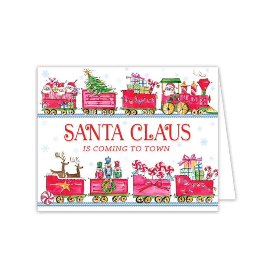 Seasonal Rosanne Beck | Santa Train Greeting Card