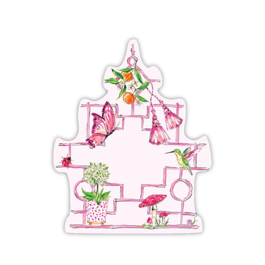 Home & Entertaining Rosanne Beck | Pink Bamboo Pagoda Wonderland Die-Cut Accents