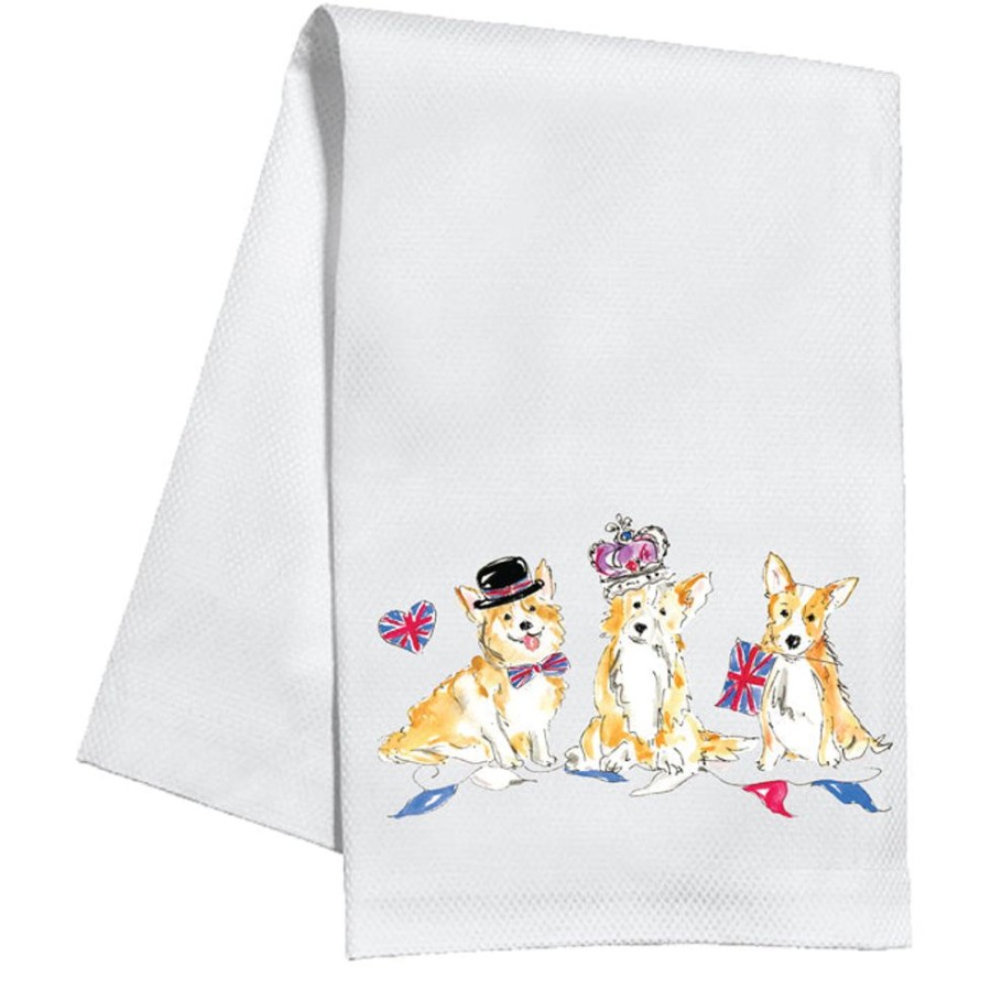 Home & Entertaining Rosanne Beck | Qeii Royal Corgies Kitchen Towel