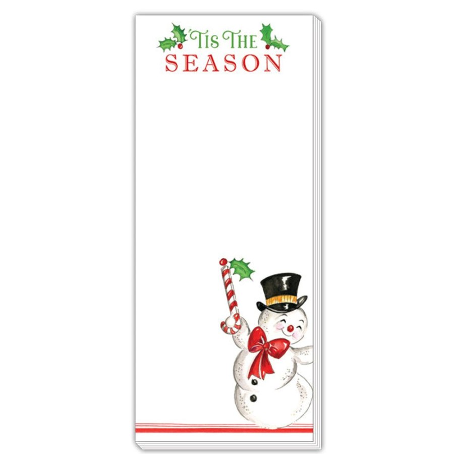 Seasonal Rosanne Beck | Tis The Season Snowman Skinny Notepad