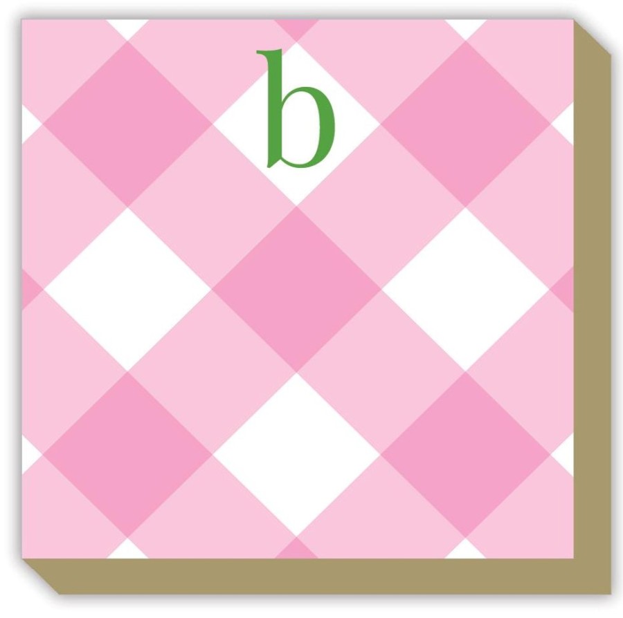 Monograms Rosanne Beck | Buffalo Check B Luxe Notepad