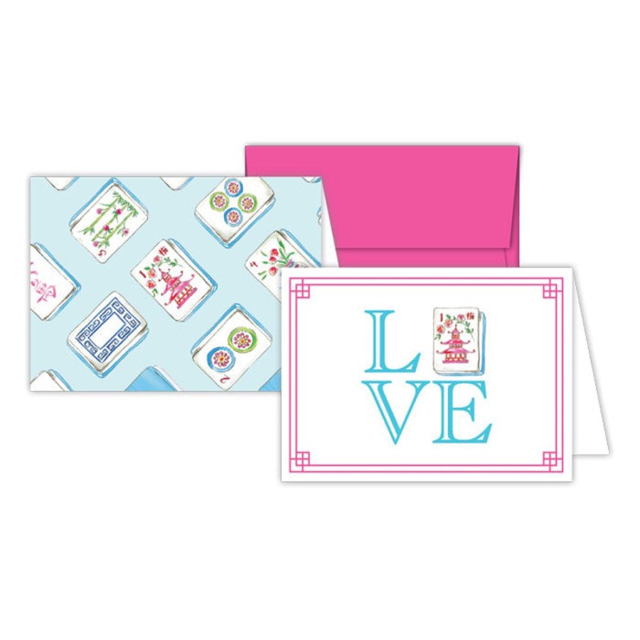 Notes & Pads Rosanne Beck | Mahjong Love Stationery Notes