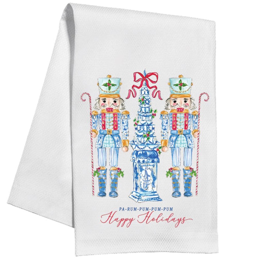 Home & Entertaining Rosanne Beck | Chinoiserie Nutcrackers Kitchen Towel