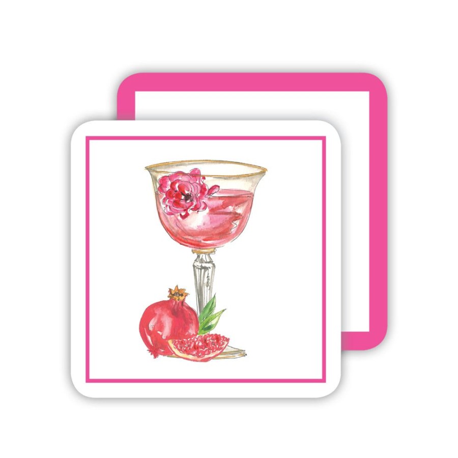 Home & Entertaining Rosanne Beck | Rose Cocktail Paper Coasters