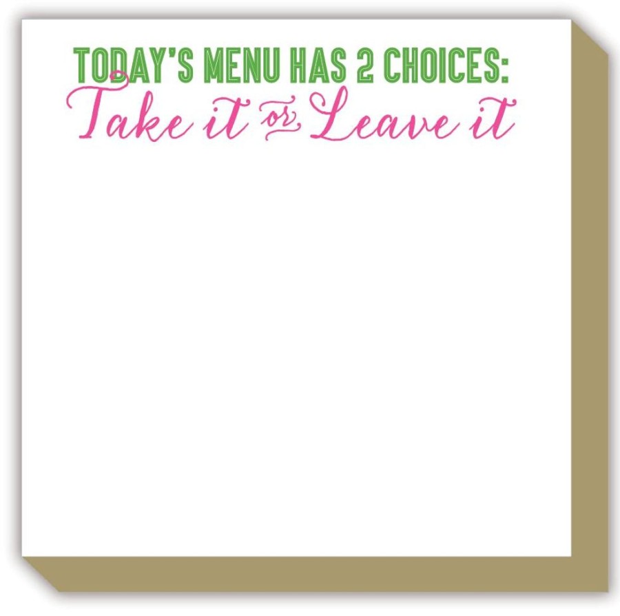 Notes & Pads Rosanne Beck | Today'S Menu Has 2 Choices Luxe Notepad