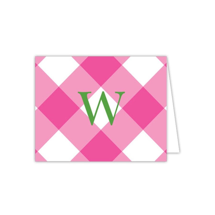 Monograms Rosanne Beck | Buffalo Check W Enclosure Card