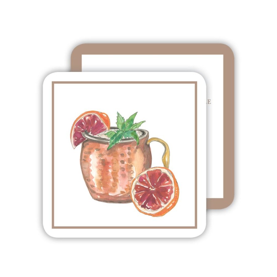 Home & Entertaining Rosanne Beck | Moscow Mule Cocktail Paper Coasters