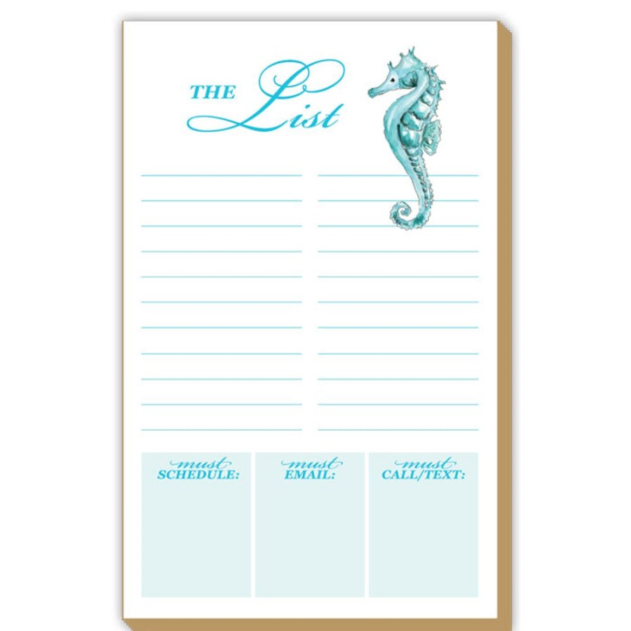 Notes & Pads Rosanne Beck | Seahorse The List Luxe Large Pad