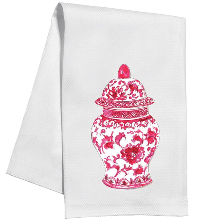 Home & Entertaining Rosanne Beck | Pink Urn Kitchen Towel