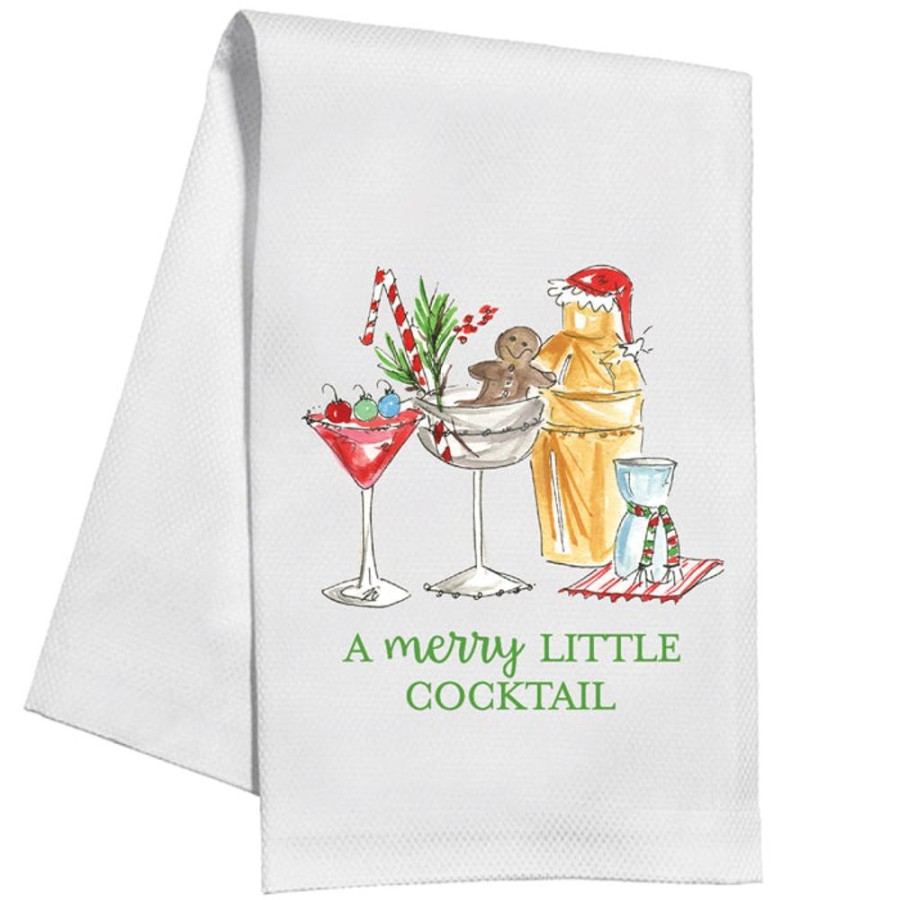 Seasonal Rosanne Beck | Holiday Cocktails Kitchen Towel