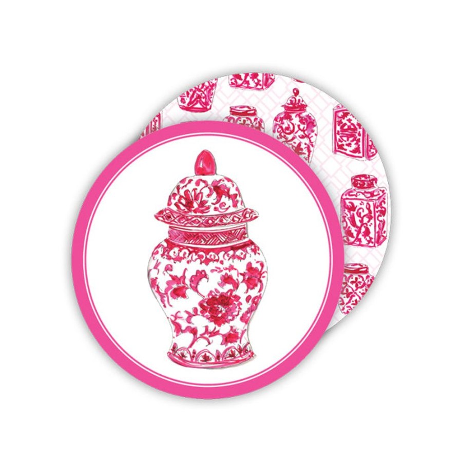 Home & Entertaining Rosanne Beck | Pink Urn Paper Coasters