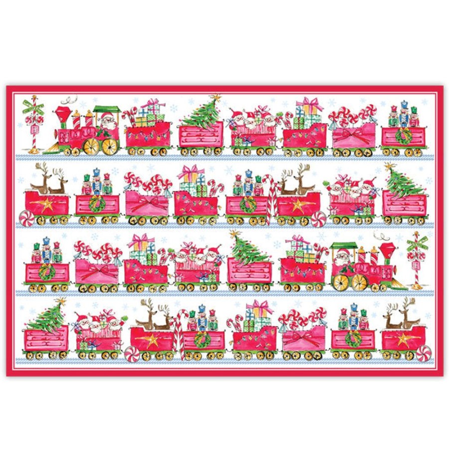 Seasonal Rosanne Beck | Santa Train Placemats