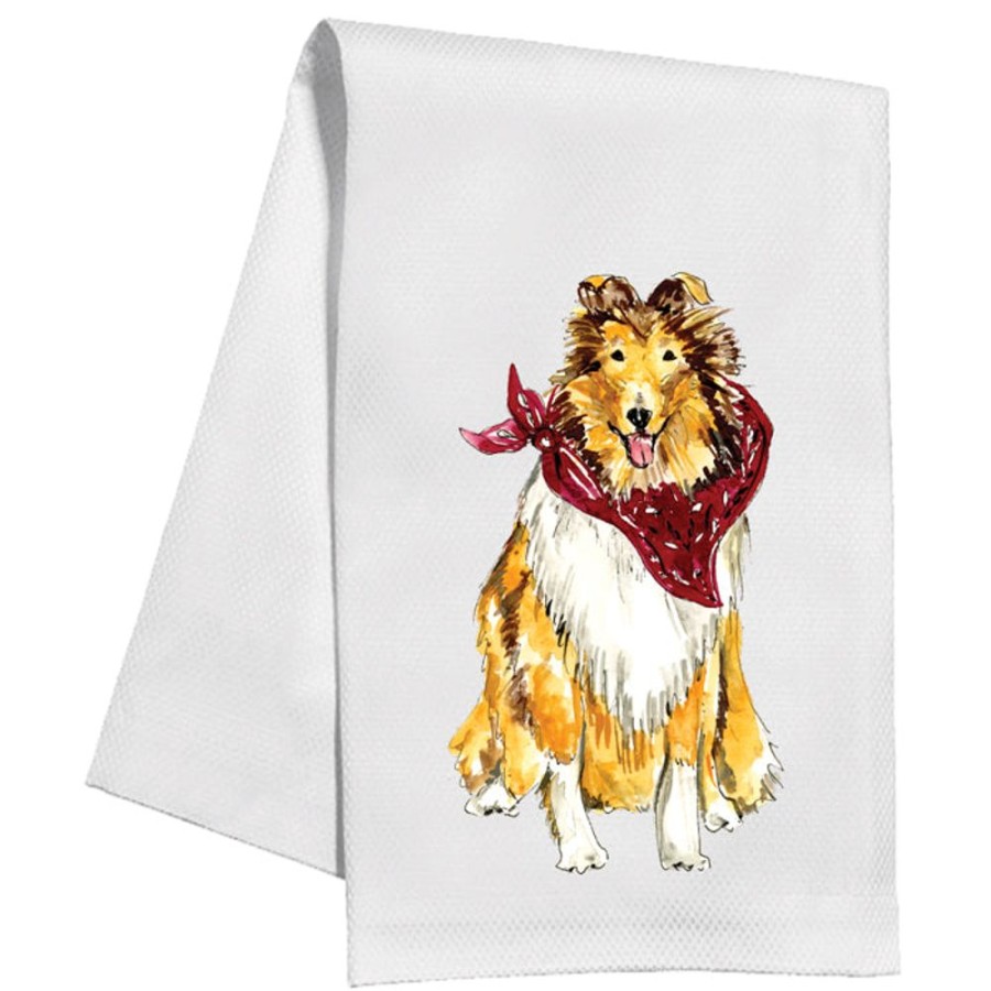 Seasonal Rosanne Beck | Collie Kitchen Towel