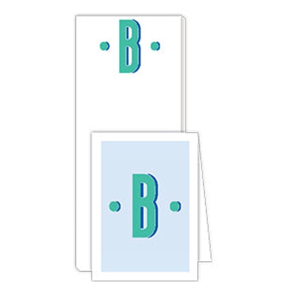 Monograms Rosanne Beck | Color Block Monogram B Notepad Note Set