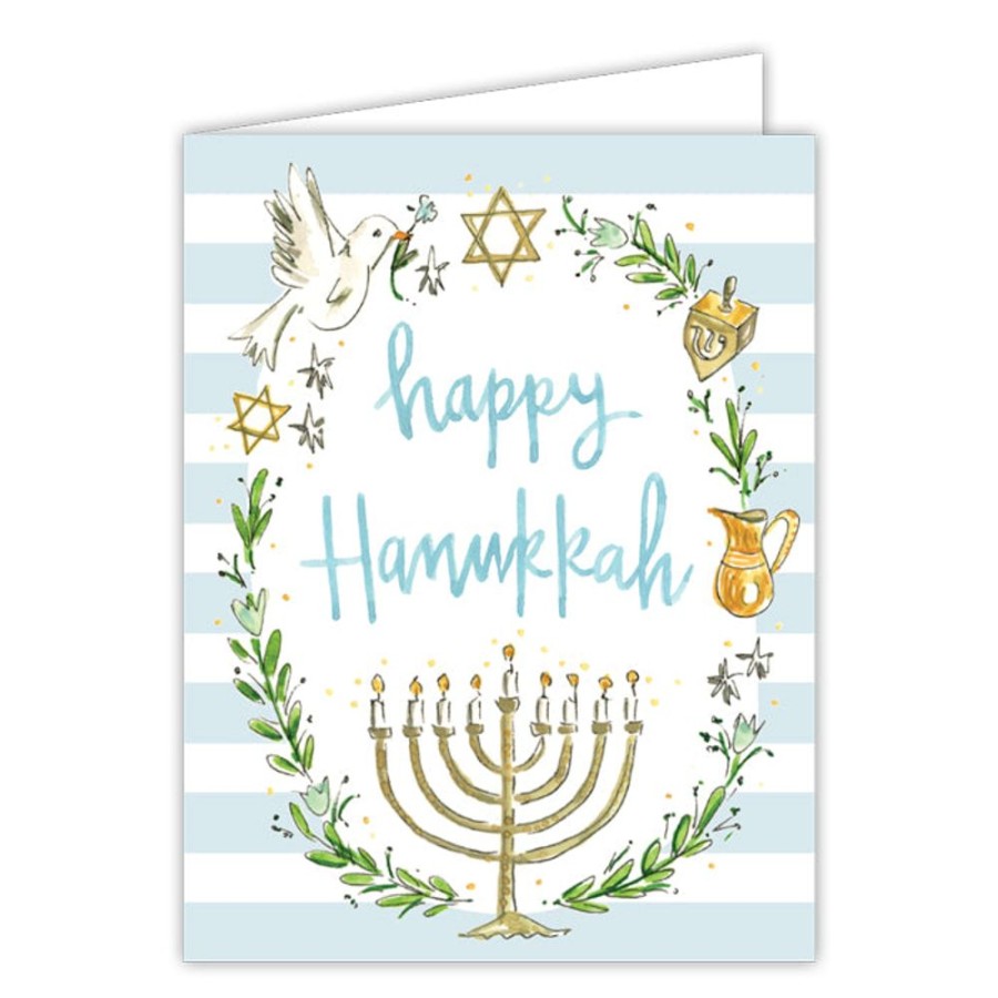 Invitations Rosanne Beck | Happy Hanukkah Handpainted Hanukkah Icons Greeting Card