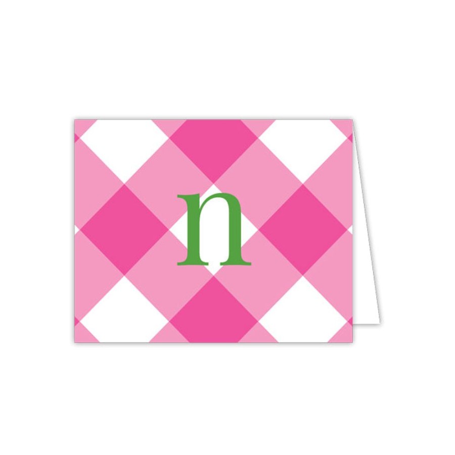 Monograms Rosanne Beck | Buffalo Check N Folded Note