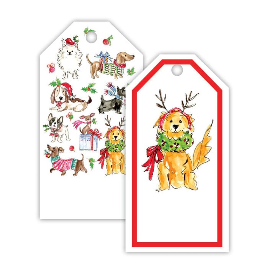 Seasonal Rosanne Beck | Christmas Dogs Gift Tags