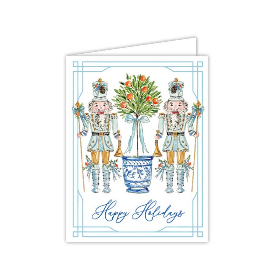 Seasonal Rosanne Beck | Christmas Citrus Nutcrackers Greeting Card