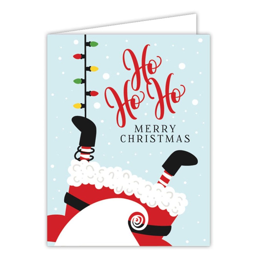 Invitations Rosanne Beck | Ho Ho Ho Merry Christmas Santa'S Feet Greeting Card