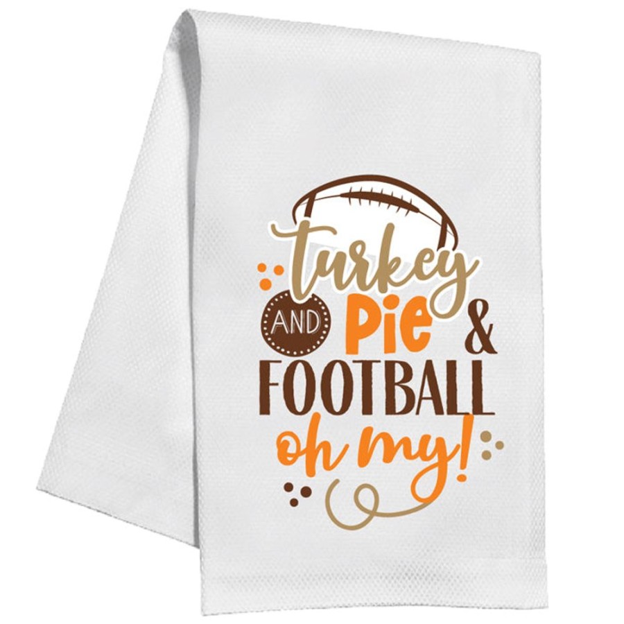 Home & Entertaining Rosanne Beck | Turkey And Pie & Football Oh My! Kitchen Towel