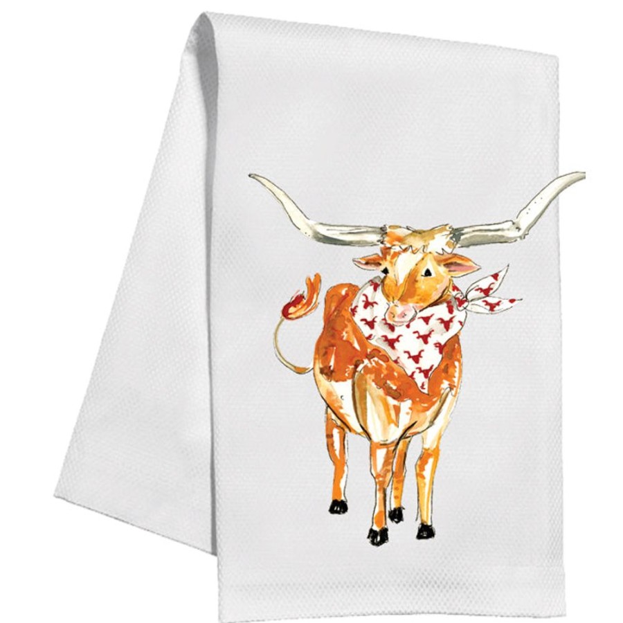 Seasonal Rosanne Beck | Longhorn Kitchen Towel