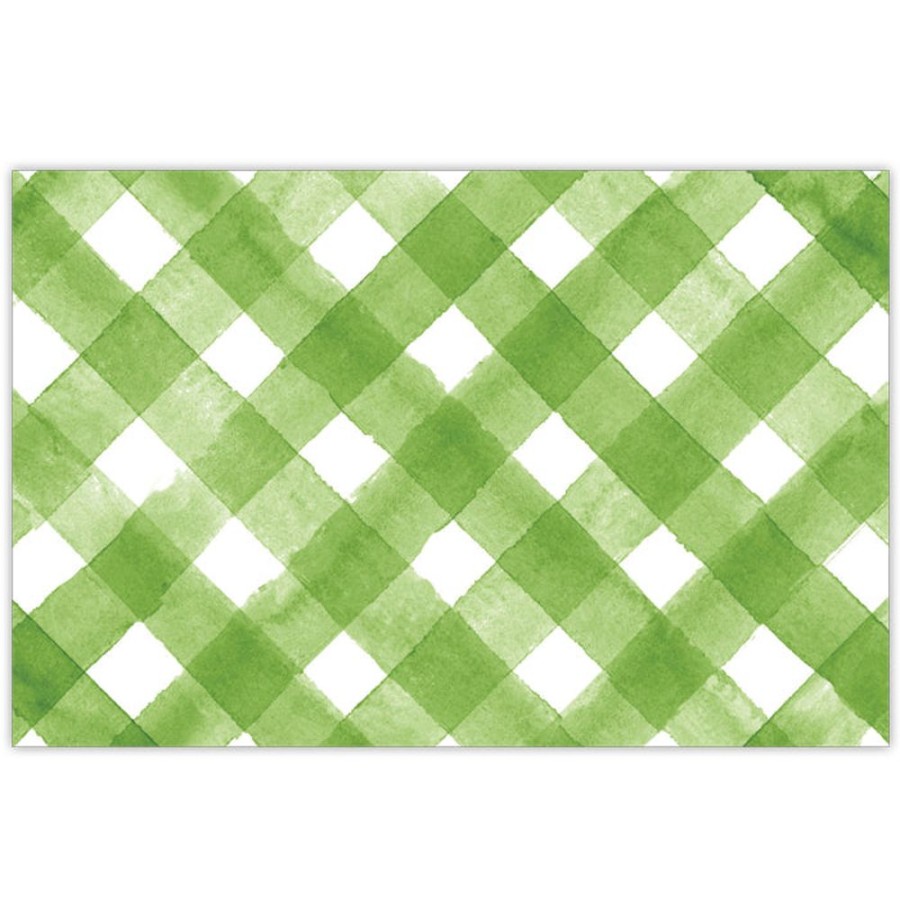 Seasonal Rosanne Beck | Green Buffalo Check Placemat