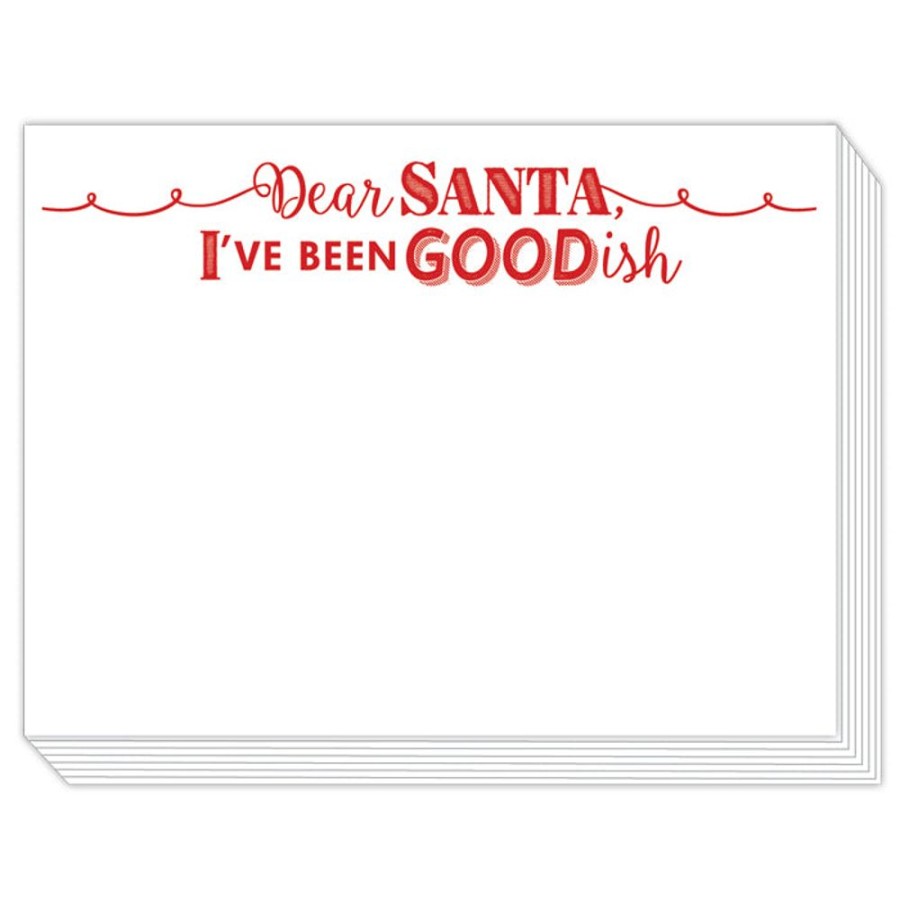 Invitations Rosanne Beck | Dear Santa, I'Ve Been Goodish Slab Pad