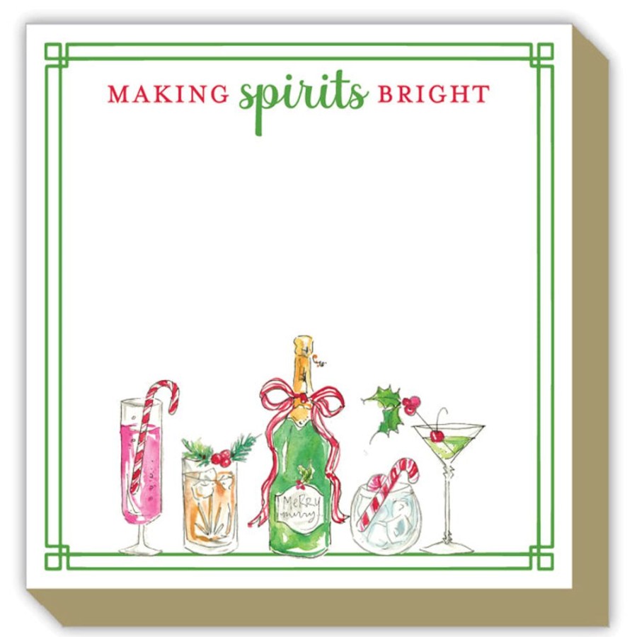 Notes & Pads Rosanne Beck | Making Spirits Bright Holiday Cocktails Luxe Notepad