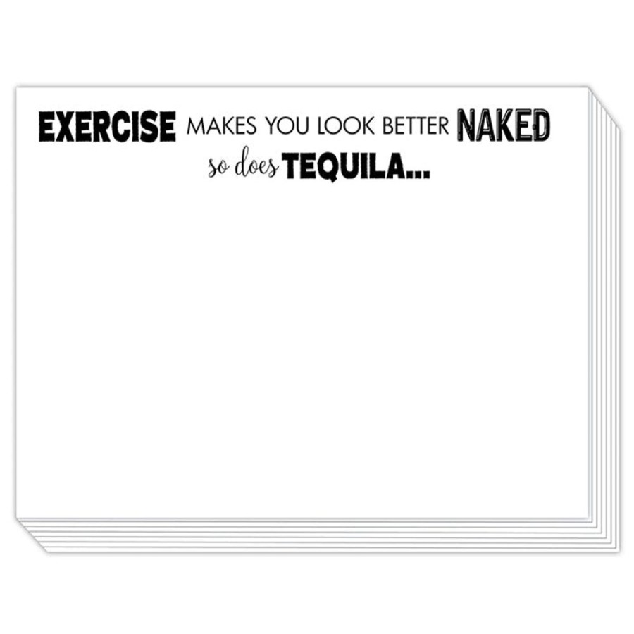 Notes & Pads Rosanne Beck | Exercise Makes You Look Better Naked Slab Pad