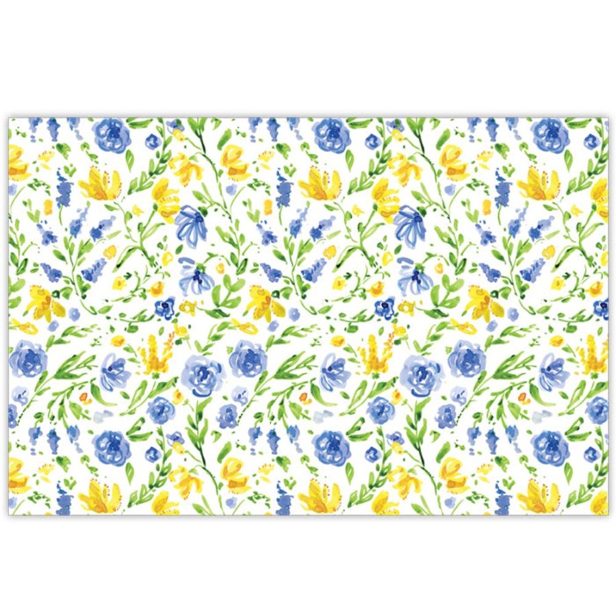 Home & Entertaining Rosanne Beck | Blue And Yellow Floral Placemats