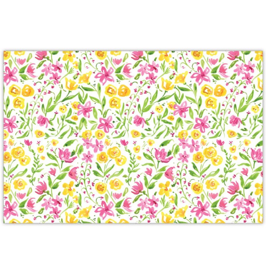 Home & Entertaining Rosanne Beck | Pink And Yellow Floral Placemats