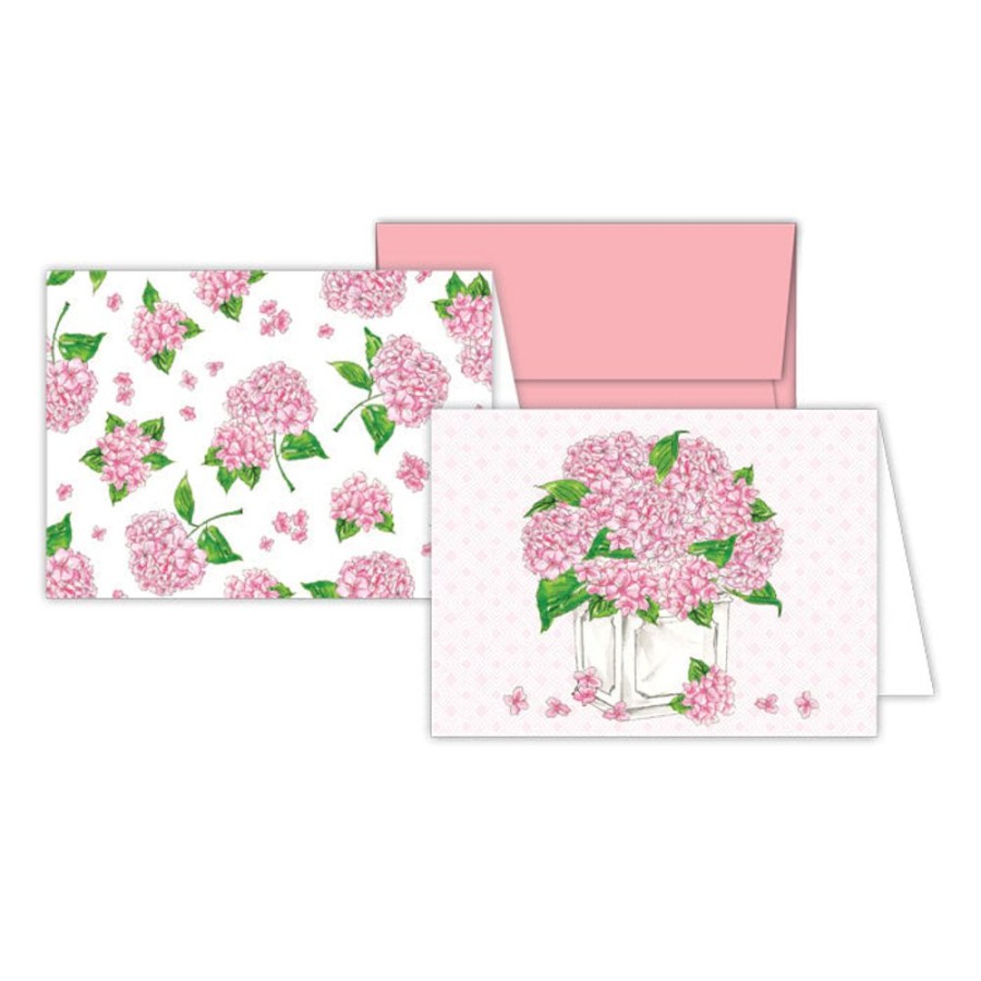 Notes & Pads Rosanne Beck | Pink Hydrangea Planter Stationery Notes