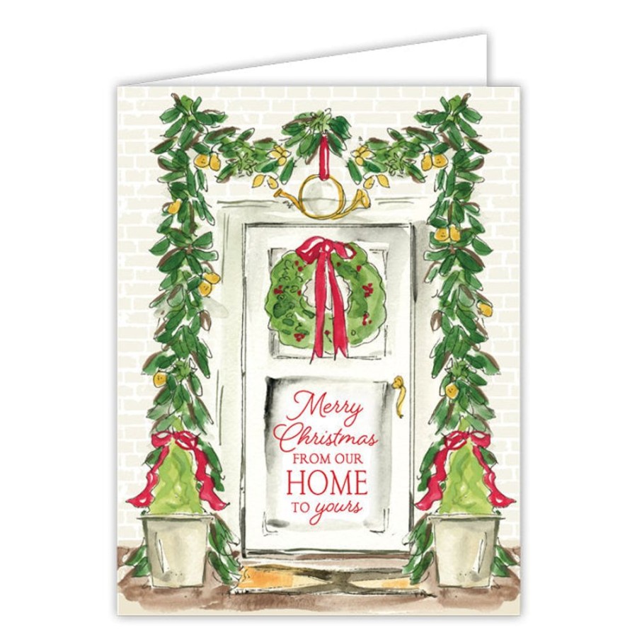 Seasonal Rosanne Beck | Holiday Front Door Greeting Card