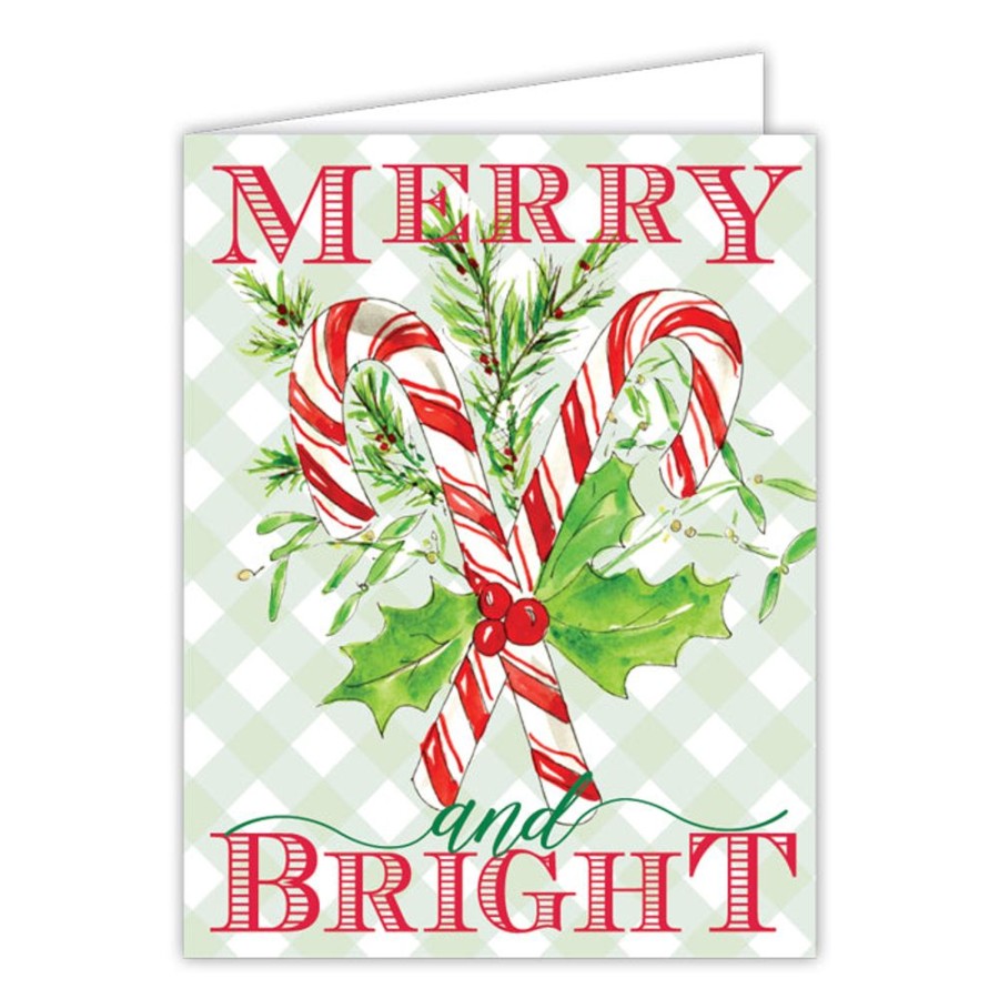 Seasonal Rosanne Beck | Merry Christmas Candy Canes Greeting Card