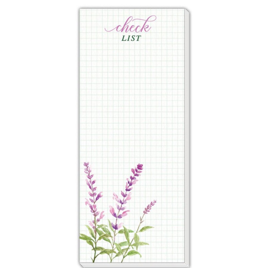 Notes & Pads Rosanne Beck | Check List Sage Skinny Notepad