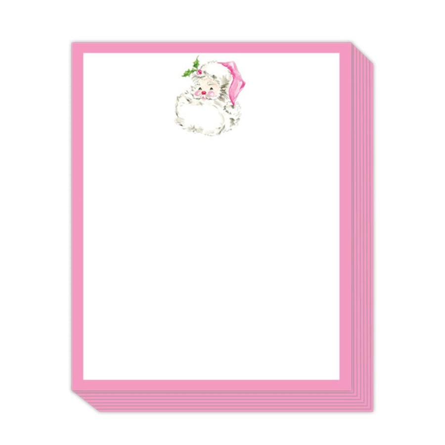 Notes & Pads Rosanne Beck | Pink Santa Stack Pad