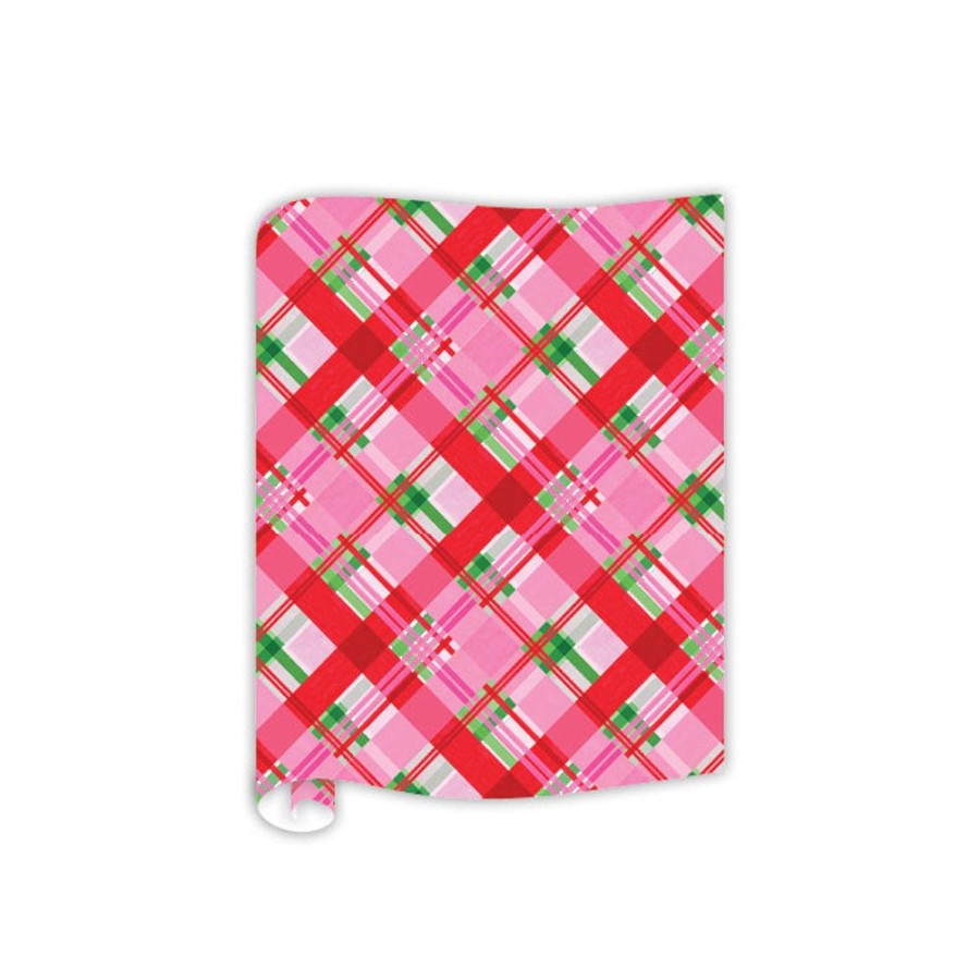 Seasonal Rosanne Beck | Pink Plaid Table Runner