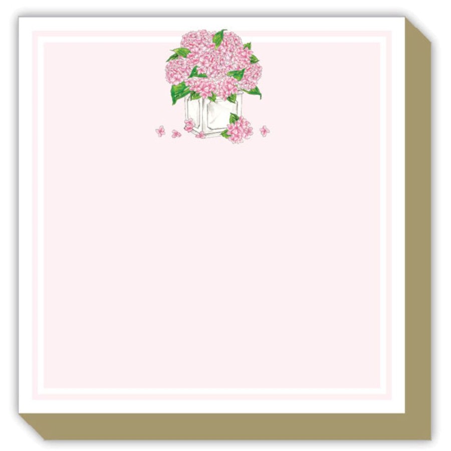 Notes & Pads Rosanne Beck | Pink Hydrangea Planter Luxe Notepad